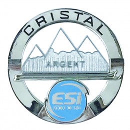 Insigne école De Ski Le Cristal De Bronze - SK2192 - Badge Vintage Sport D'hiver